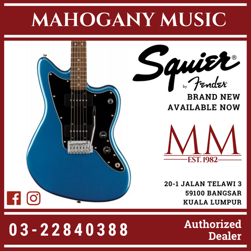 Squier Affinity Series Jazzmaster Electric Guitar, Laurel FB, Lake Placid Blue