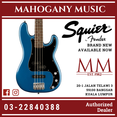 Squier Affinity Series Precision PJ Bass Guitar, Laurel FB, Lake Placid Blue