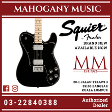 Squier Affinity Series Telecaster Deluxe Electric Guitar, Maple FB, Black