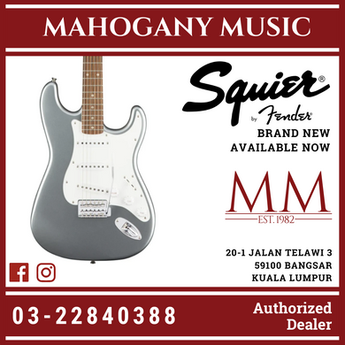 Squier Affinity Stratocaster Electric Guitar, Laurel FB, Slick Silver