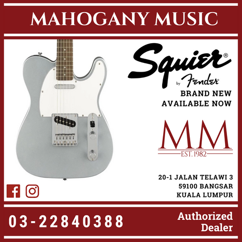 Squier Affinity Telecaster Electric Guitar, Laurel FB, Slick Silver