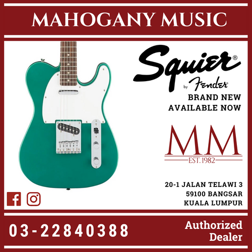 Squier Affinity Telecaster Electric Guitar, Laurel FB, Race Green