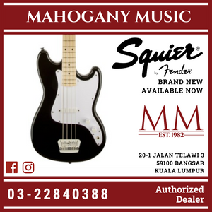 Squier Bronco Bass Guitar, Maple FB, Black