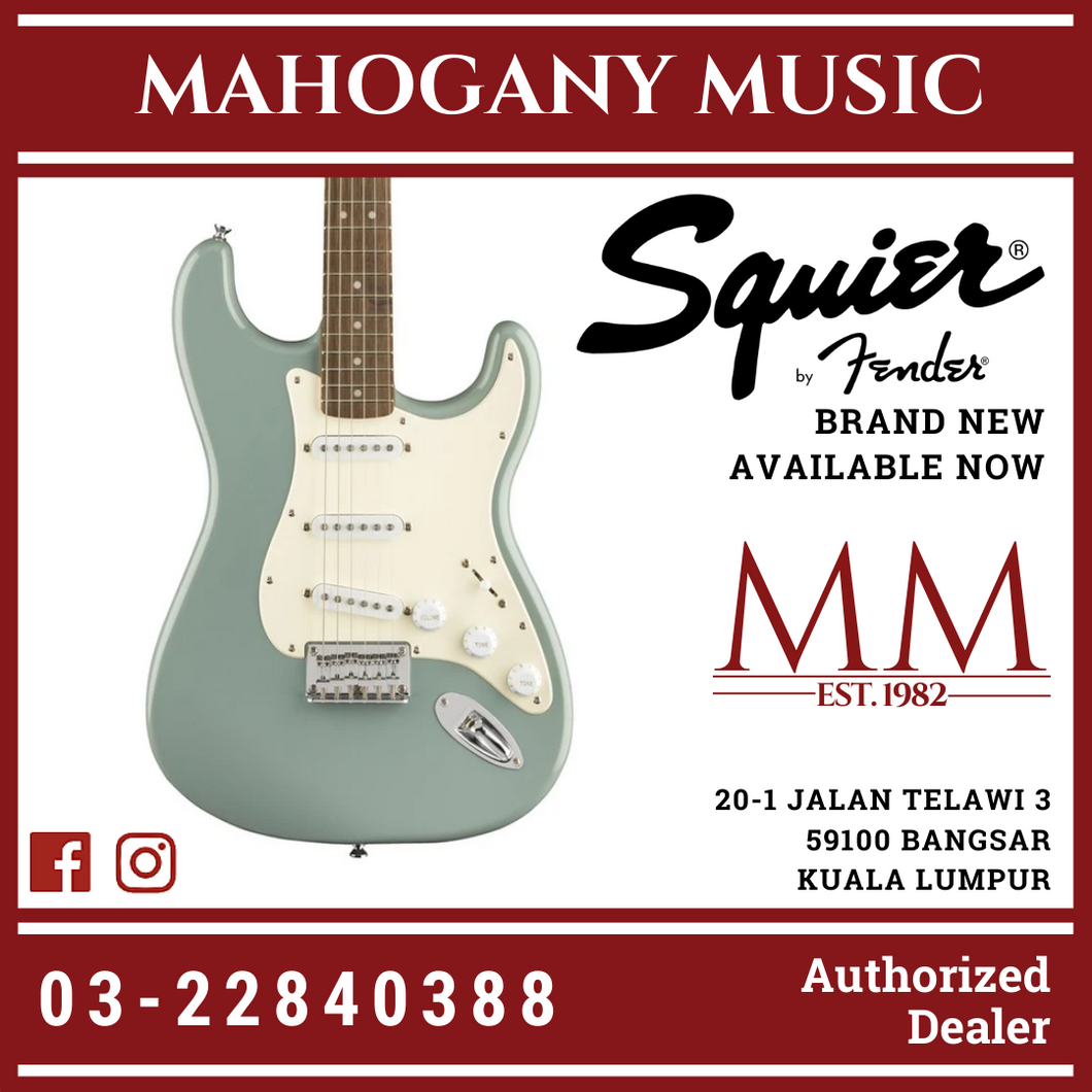 Squier Bullet Stratocaster Hardtail Electric Guitar, Laurel FB, Sonic Grey