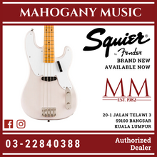 Squier Classic Vibe 50s Precision Bass Guitar, Maple FB, White Blonde