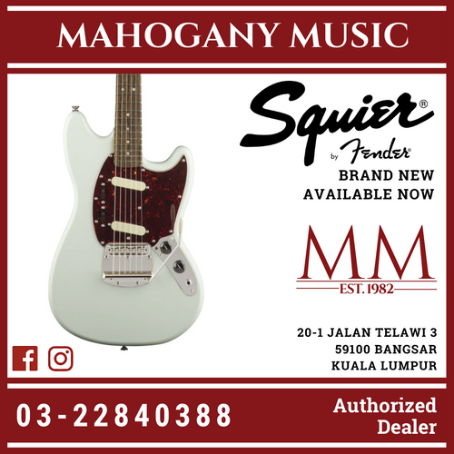 Squier Classic Vibe 60s Mustang Electric Guitar Laurel FB, Sonic Blue