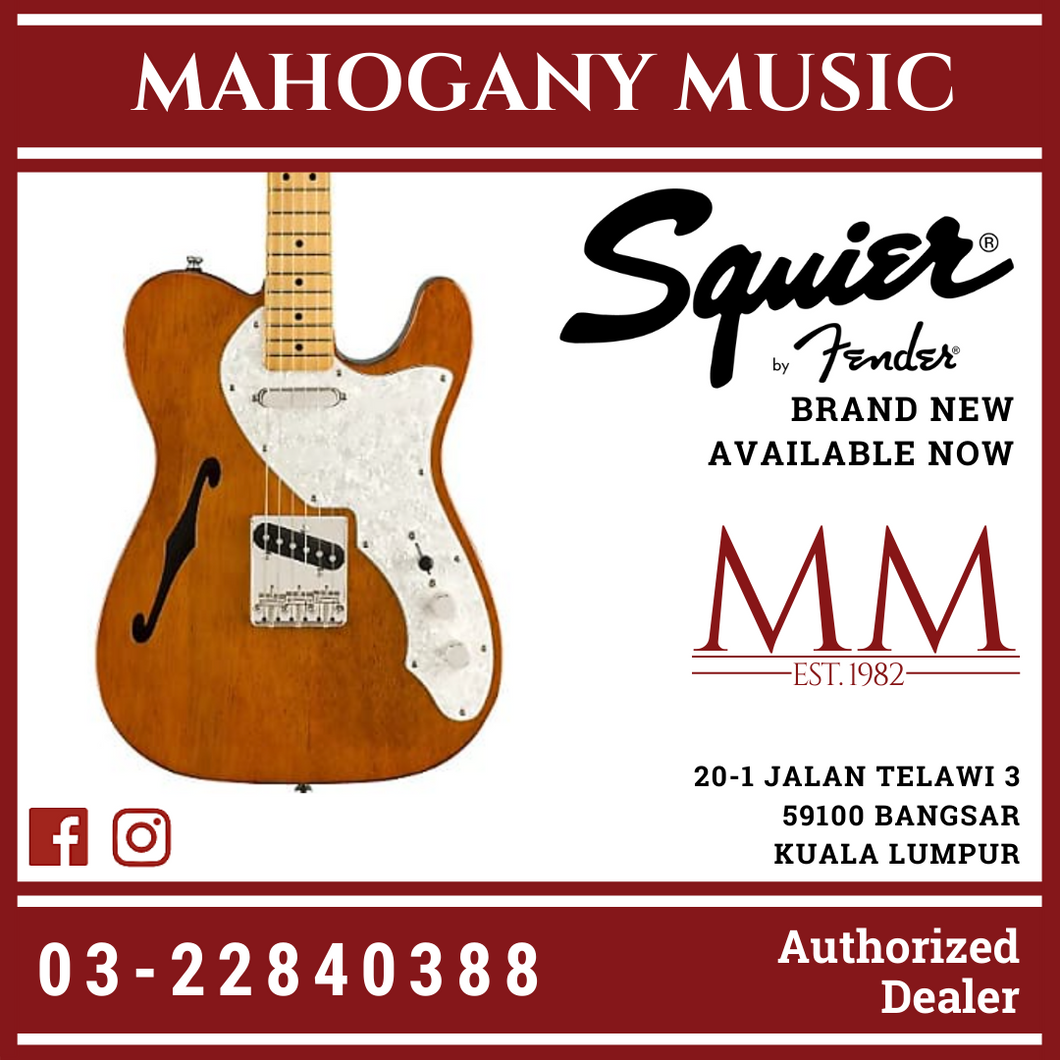 Squier classic vibe telecaster thinline electric guitar 2025