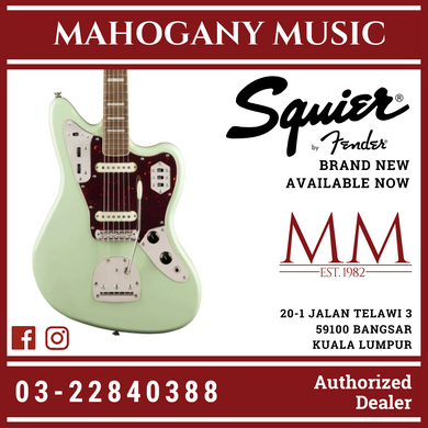 Squier Classic Vibe 70s Jaguar Electric Guitar Laurel FB, Surf Green