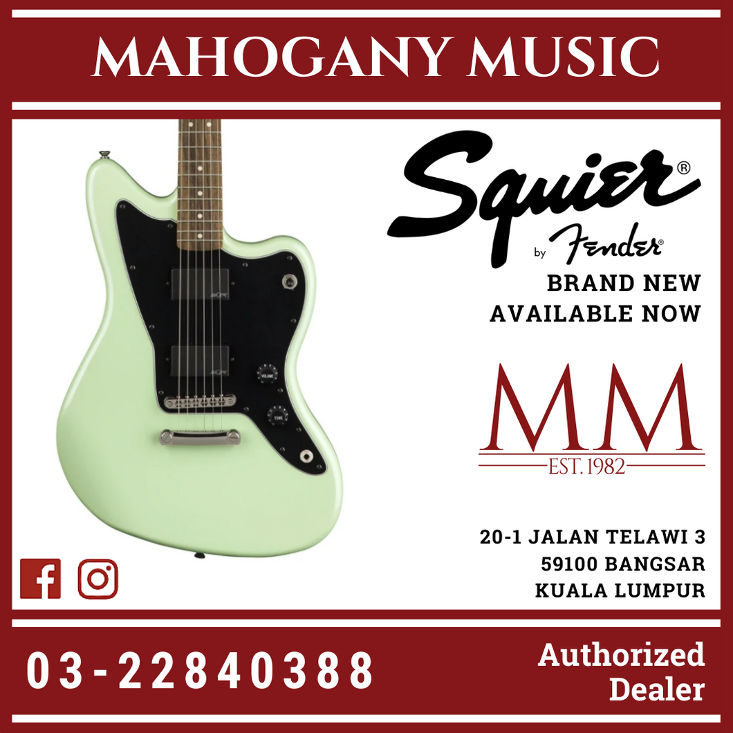 Squier Contemporary Active Jazzmaster HH Electric Guitar, Laurel FB, Surf Pearl