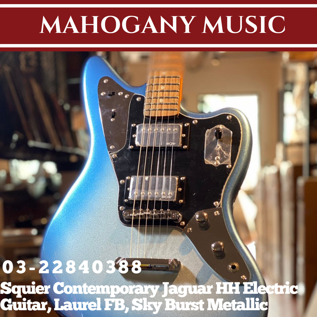 Squier Contemporary Jaguar HH Electric Guitar, Laurel FB, Sky Burst Metallic