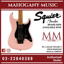 Squier Contemporary Stratocaster HH Floyd Rose Electric Guitar, Shell Pink Pearl
