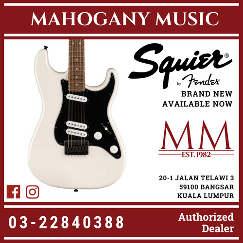 Squier Contemporary Stratocaster Special Hardtail Electric Guitar, Laurel FB, Pearl White