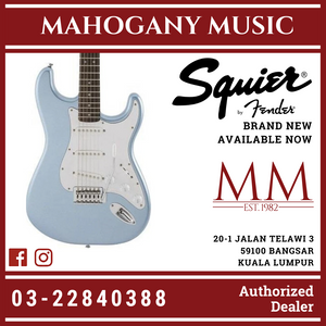 Squier FSR Affinity Stratocaster Electric Guitar, Laurel FB, Lake Placid Blue