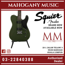 Squier FSR Baritone Cabronita Telecaster Electric Guitar, Laurel FB, Olive Green