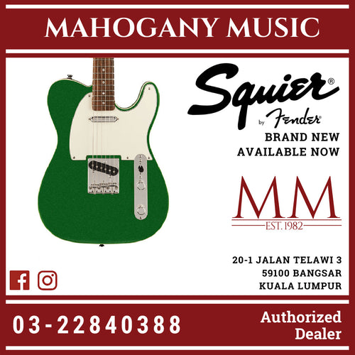 Squier FSR Classic Vibe 60s Custom Telecaster Electric Guitar, Indian Laurel FB, Candy Apple Green