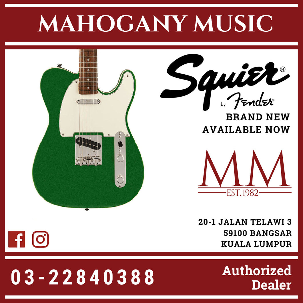 Squier FSR Classic Vibe 60s Custom Telecaster Electric Guitar, Indian Laurel FB, Candy Apple Green