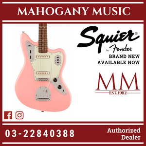 Squier FSR Classic Vibe 60s Jaguar Electric Guitar, Laurel FB, Shell Pink