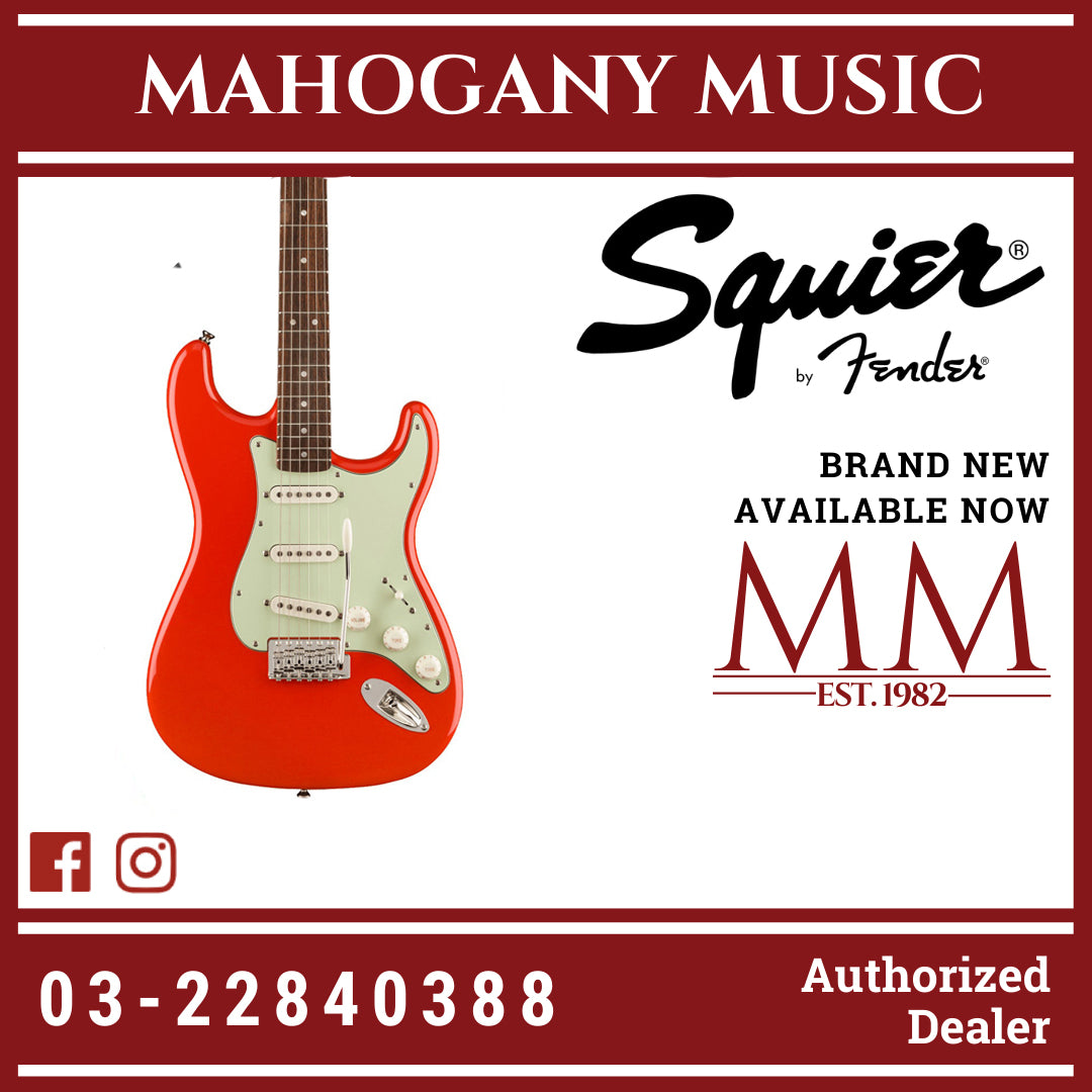 Squier fsr classic vibe on sale 60s stratocaster fiesta red