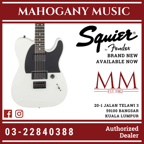Squier Jim Root Telecaster Electric Guitar, Flat White
