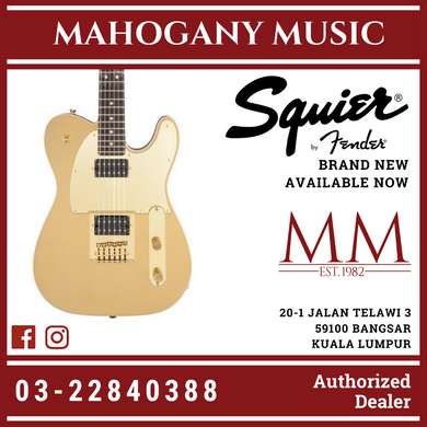 Squier John 5 Signature Telecaster Electric Guitar, Frost Gold