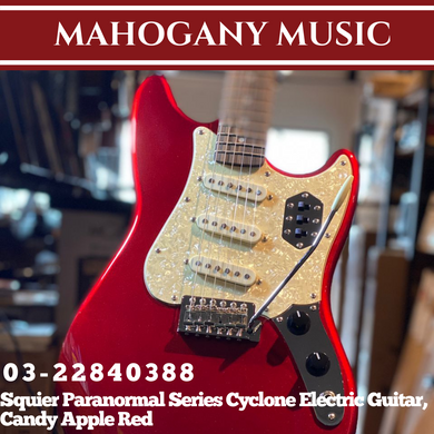 Squier Paranormal Series Cyclone Electric Guitar, Candy Apple Red