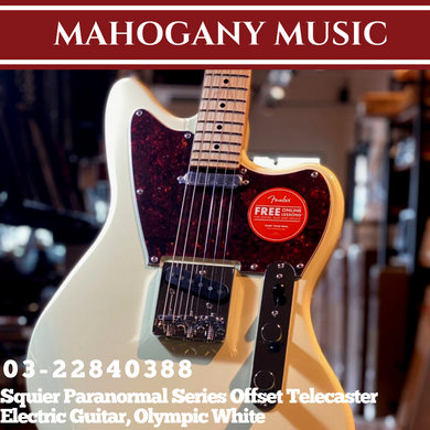 [PREORDER] Squier Paranormal Series Offset Telecaster Electric Guitar, Olympic White