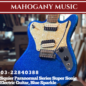 Squier Paranormal Series Super Sonic Electric Guitar, Blue Sparkle