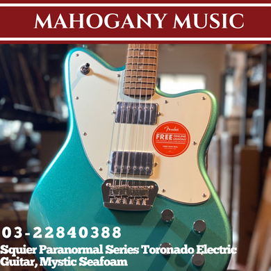 Squier Paranormal Series Toronado Electric Guitar, Mystic Seafoam