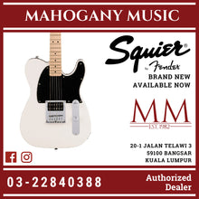 Squier Sonic Esquire H Electric Guitar w/Black Pickguard, Maple FB, Arctic White
