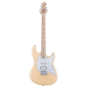 Sterling CT30HSS-VC Cutlass Series HSS Electric Guitar, Vintage Cream