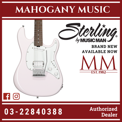 Sterling Cutlass CTSS30HS Short Scale Electric Guitar - Shell Pink