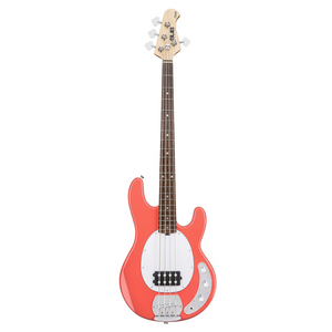 Sterling Ray4 4-String Electric Bass Guitar - Fiesta Red