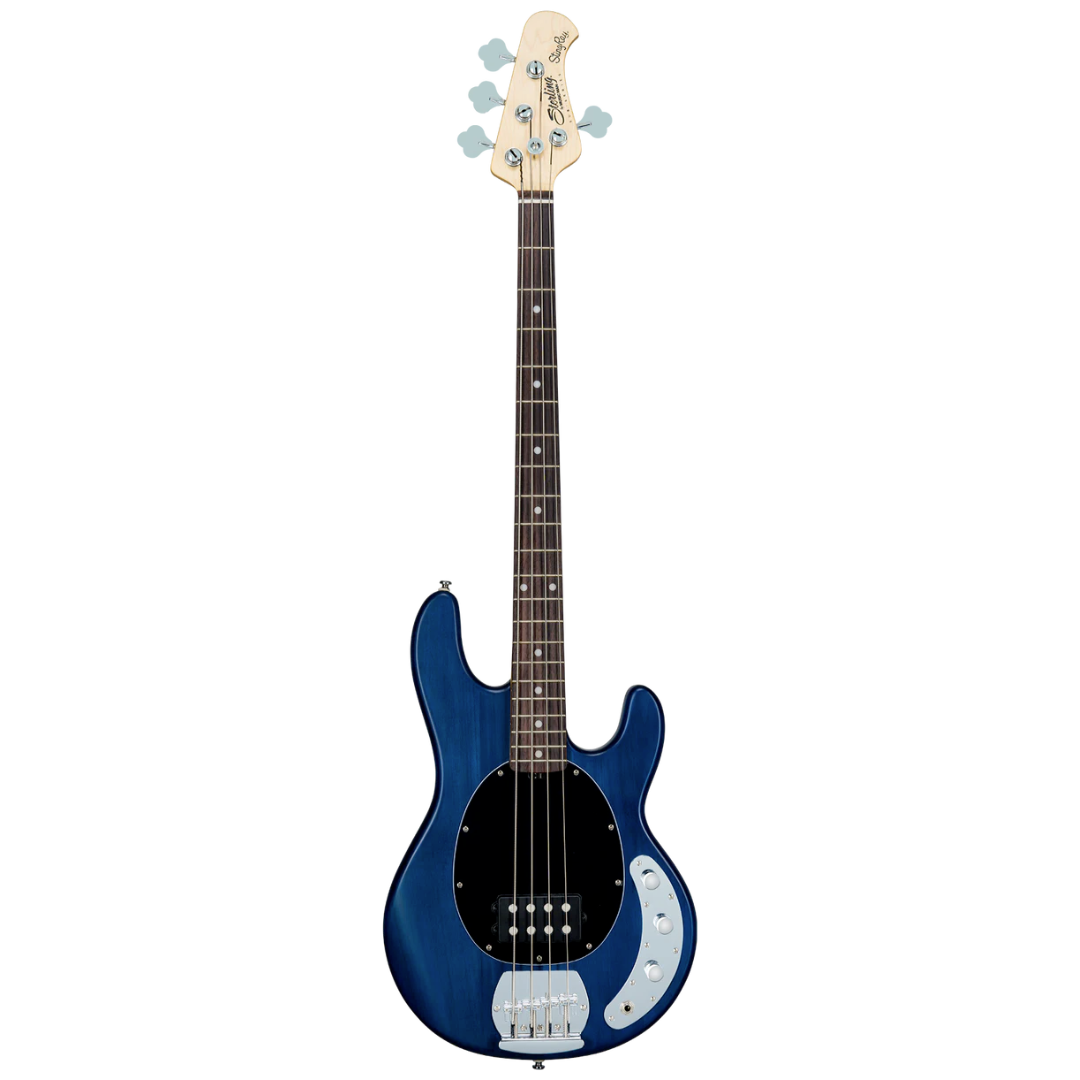 Sterling Ray4 4 String Electric Bass Guitar Trans Blue Satin