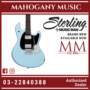 Sterling SR30-DBL Stingray Series Electric Guitar, Daphne Blue