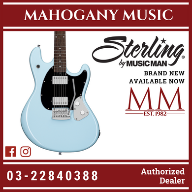 Sterling SR30 6-String Electric Guitar - Daphne Blue