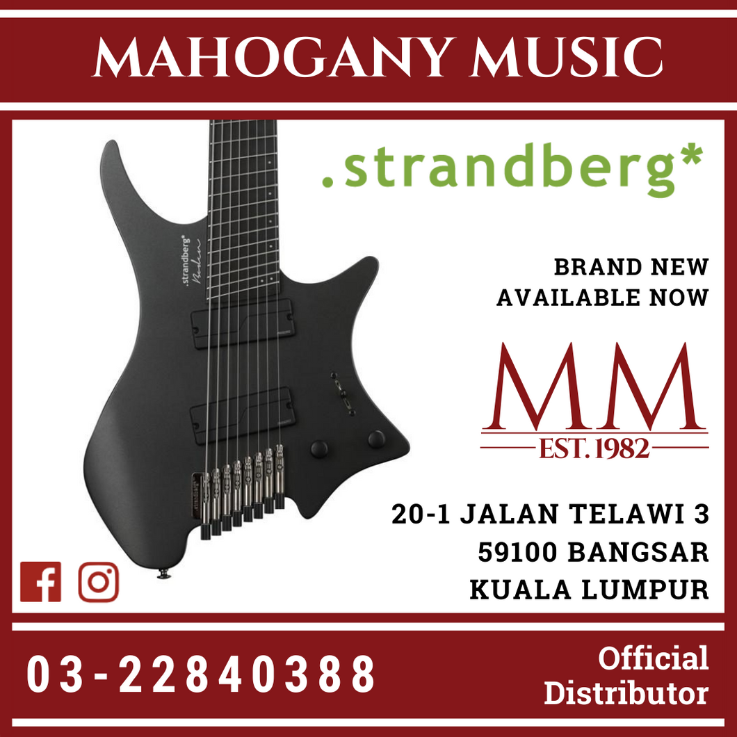 Strandberg Metal 8 String Black Pearl Finish Electric Guitar