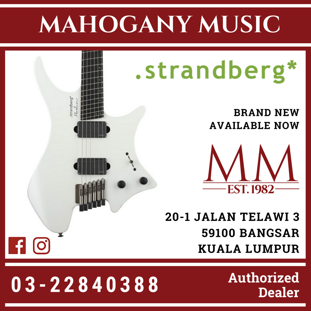 Strandberg Metal 6 White Pearl Finish Electric Guitar