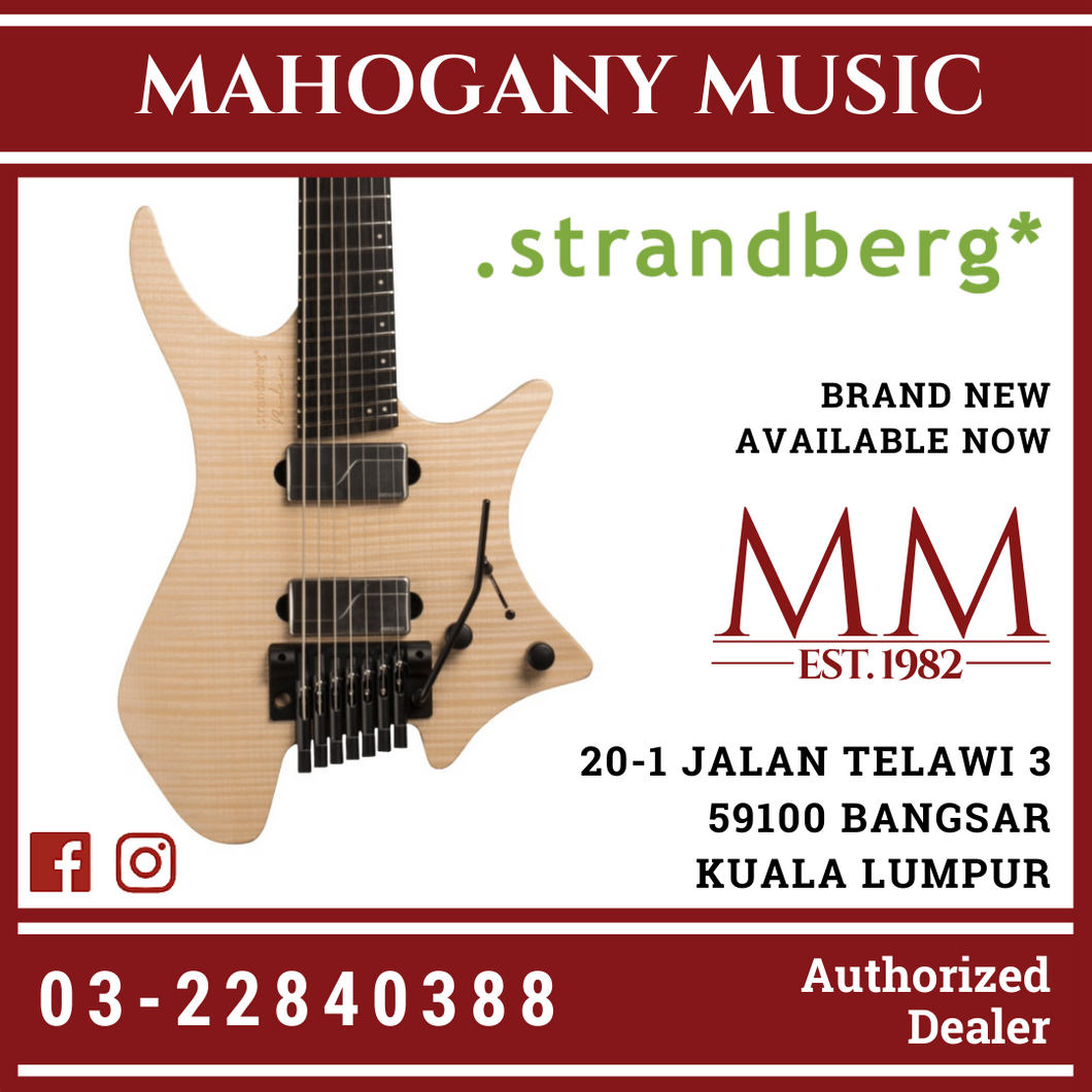 Strandberg Prog 7 String Natural Finish Electric Guitar