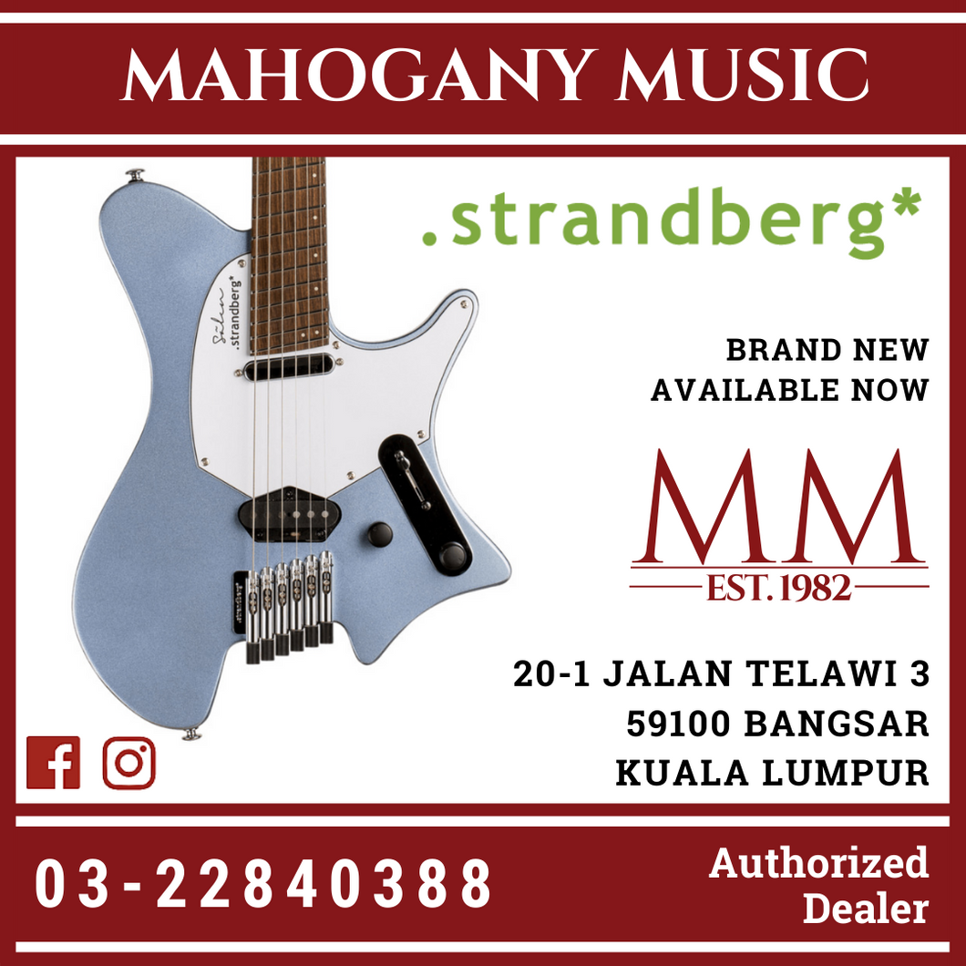 Strandberg Salen Classic Ice Blue Metallic Finish Electric Guitar