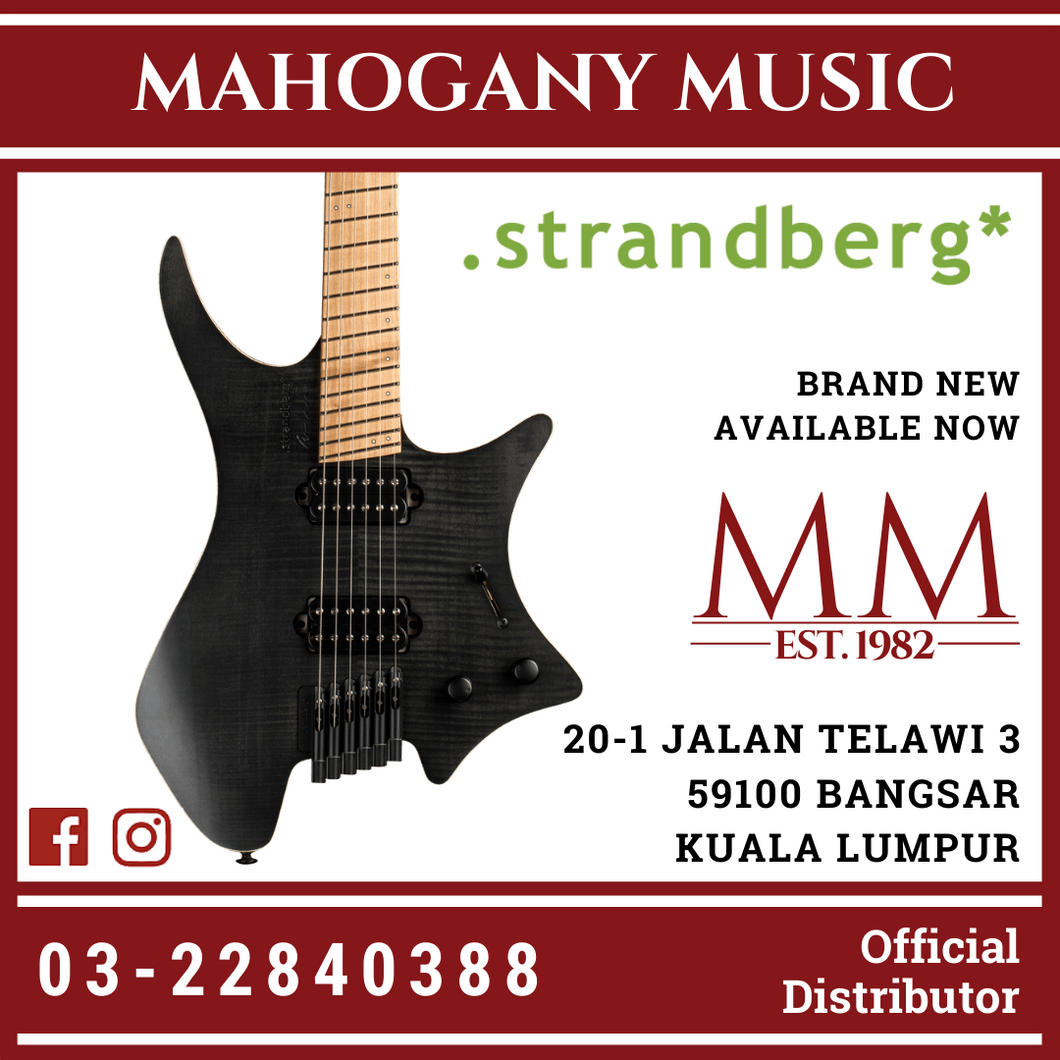 Strandberg Standard 6 Maple Flame Black Finish Electric Guitar