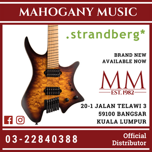 Strandberg Standard 6 Maple Quilt Bengal Burst Finish Electric Guitar