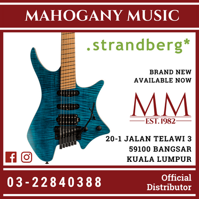 Strandberg Standard 6 Tremolo Maple Flame Blue Finish Electric Guitar