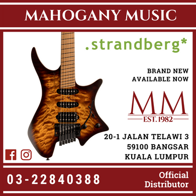 Strandberg Standard 6 Tremolo Maple Quilt Bengal Burst Finish Electric Guitar