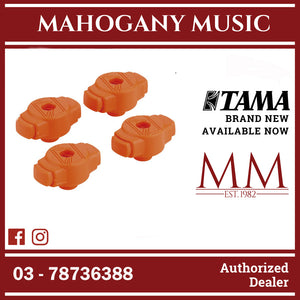 TAMA QC8B4OR 50th Anniv Ltd Ed Quick-Set Cymbal Mate, Orange, 4-Pack