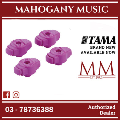TAMA QC8B4PU 50th Anniv Ltd Ed Quick-Set Cymbal Mate, Purple, 4-Pack