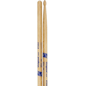 Tama O215-P Original Series 5B Japanese Oak Drumsticks, Popular Tip