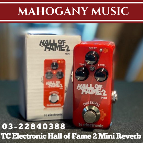 TC Electronic Hall of Fame 2 Mini Reverb Guitar Effects Pedal
