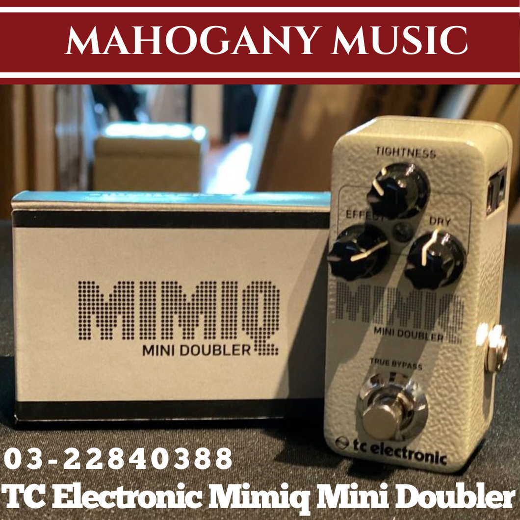 doubler effect pedal TC Electronic Mimiq Mini Doubler Guitar Effects Pedal – Mahogany Music