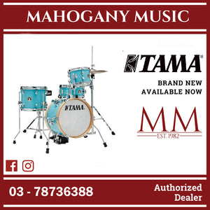 Tama LJK44H4-AQB Club-JAM Flyer 4-Pieces Basic Kit Drum Set, Cymbals NOT included, Aqua Blue