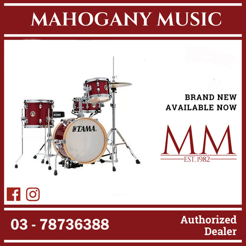 Tama LJK44H4-CPM Club-JAM Flyer 4-Piece Basic Kit Drum Set, Candy Apple Mist